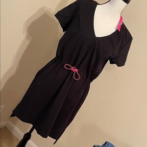 Terez Black Athletic Dress / swim cover up. New with Tags . Size L
